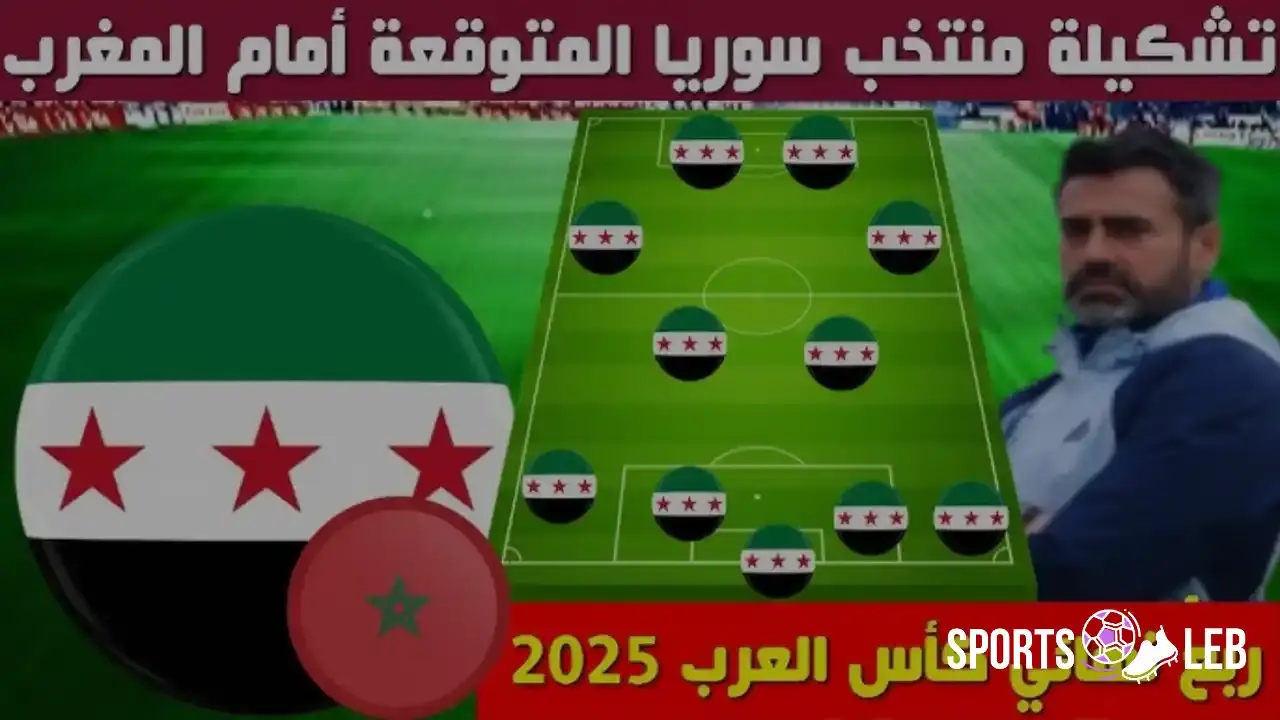 morocco vs syria.. تشكيل منتخب سوريا والمغرب المتوقع لربع نهائي كأس العرب 2025